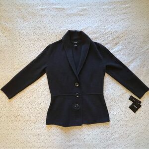 Women's Charcoal Knit Blazer